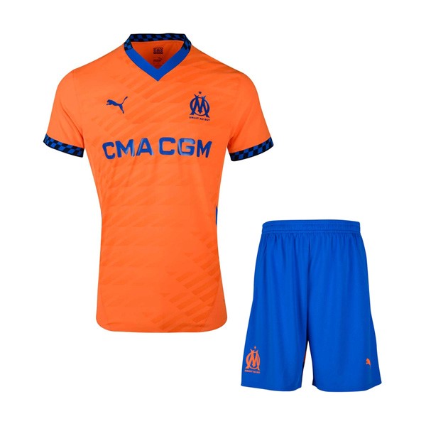 Trikot Marseille Ausweich Kinder 2024-25